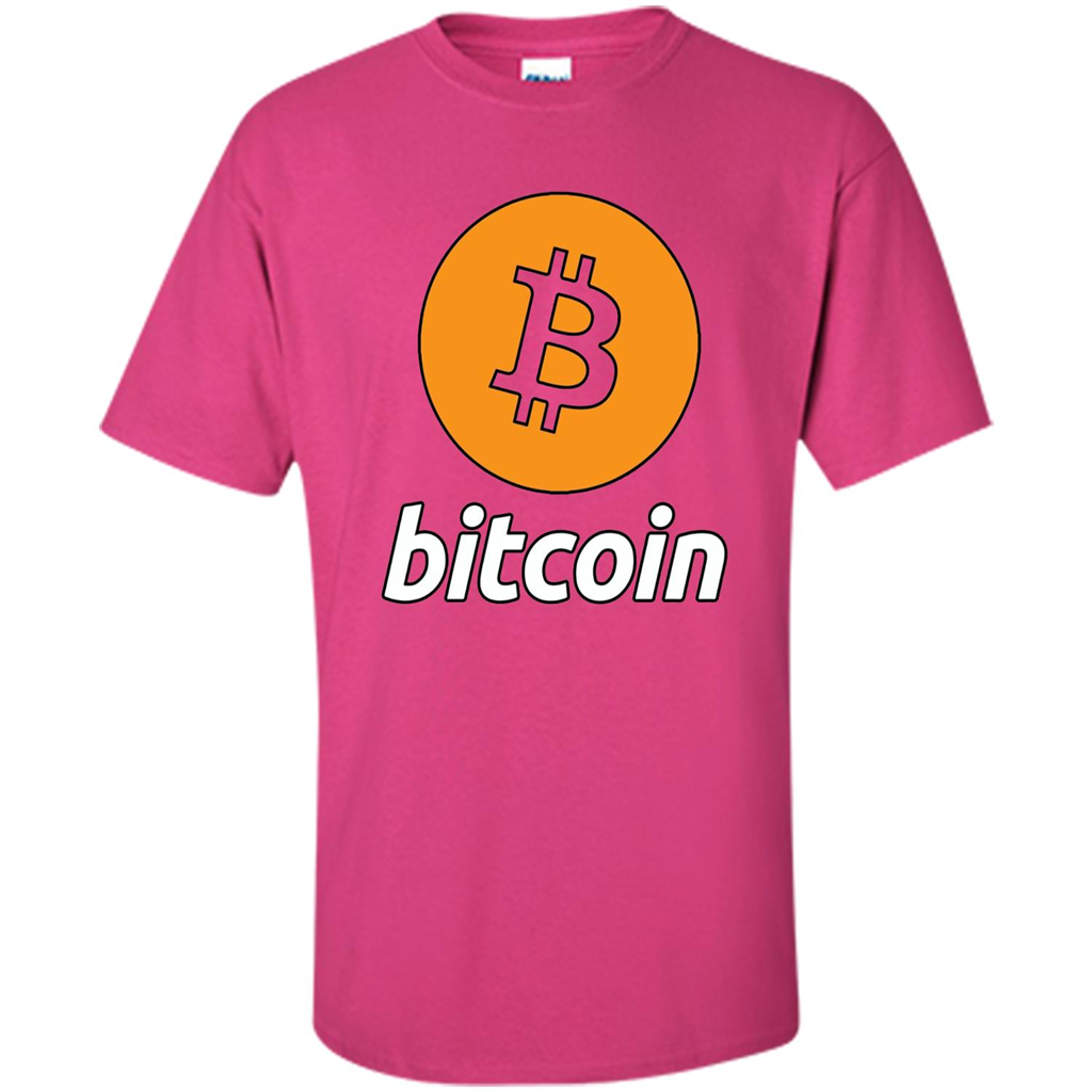 Bitcoin Logo Cryptocurrency BTC T-shirt Heliconia