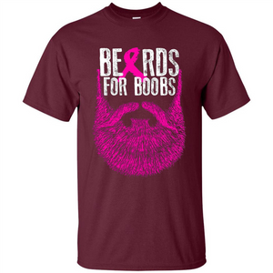 Beards For Boobs T-shirt Cancer Awareness T-shirt