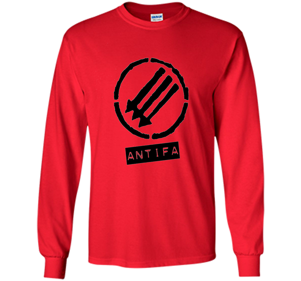 Anti Fascist Antifa Logo T-shirt Red