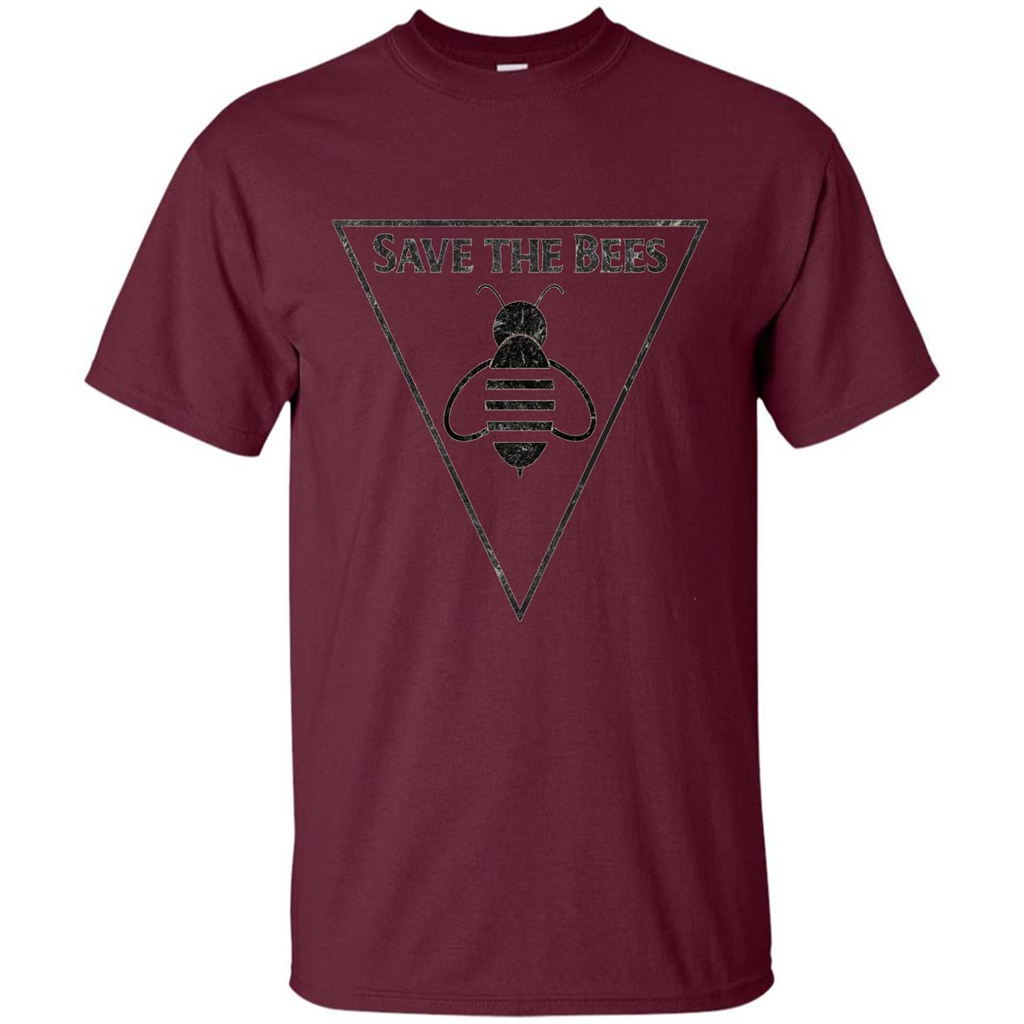 Save The Bees Beekeepers Conservationist T-shirt Maroon