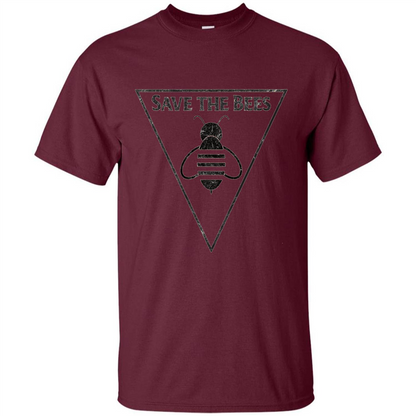 Save The Bees Beekeepers Conservationist T-shirt Maroon
