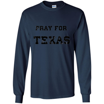 Pray For Texas T-shirt Navy