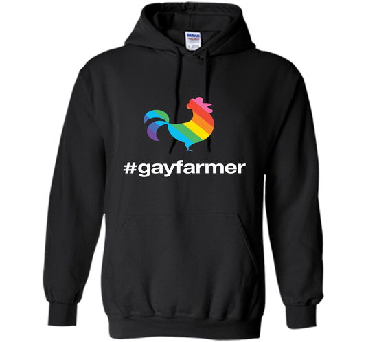 Hashtag Gay Farmer Pride Chicken T-Shirt t-shirt Black