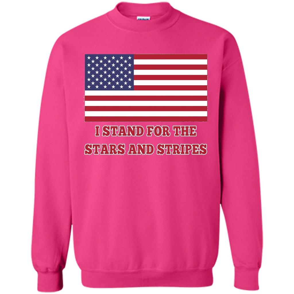 I Stand For The Star And Stripes American Flag T-shirt Heliconia