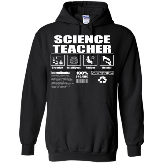 Science Teacher T-shirt Science Teacher Facts T-shirt Black