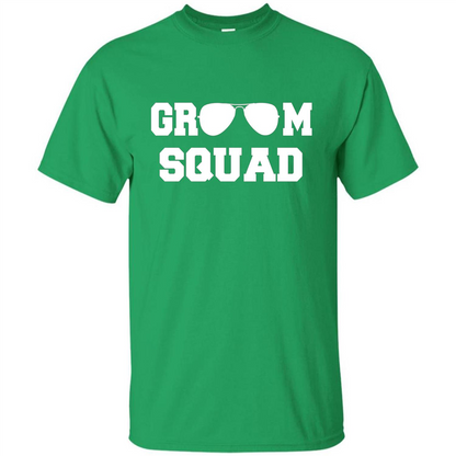 Cool Groom Squad T-Shirt Wedding Party Gift Shirt Irish Green