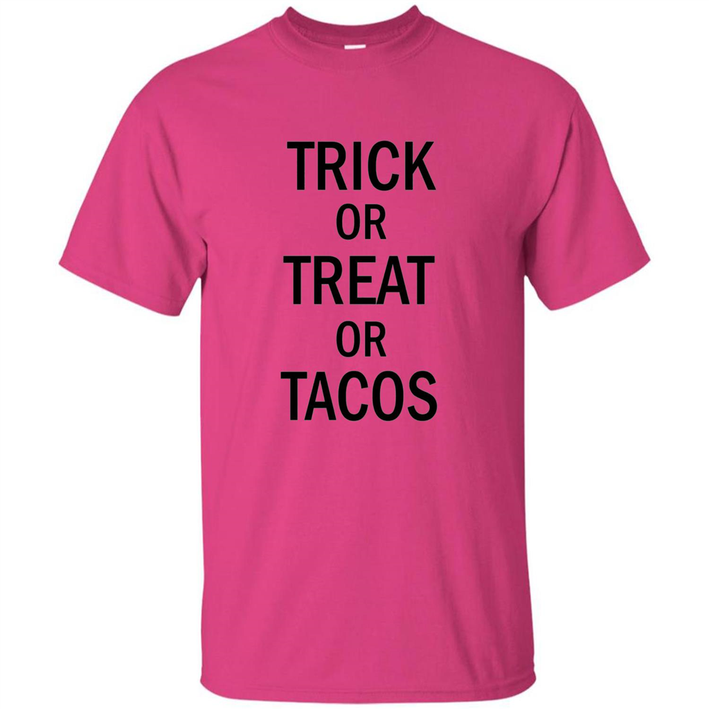 Trick or Treat or Tacos T-shirt Funny Halloween Costume T-shirt Heliconia