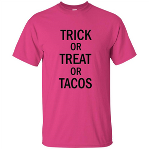 Trick or Treat or Tacos T-shirt Funny Halloween Costume T-shirt