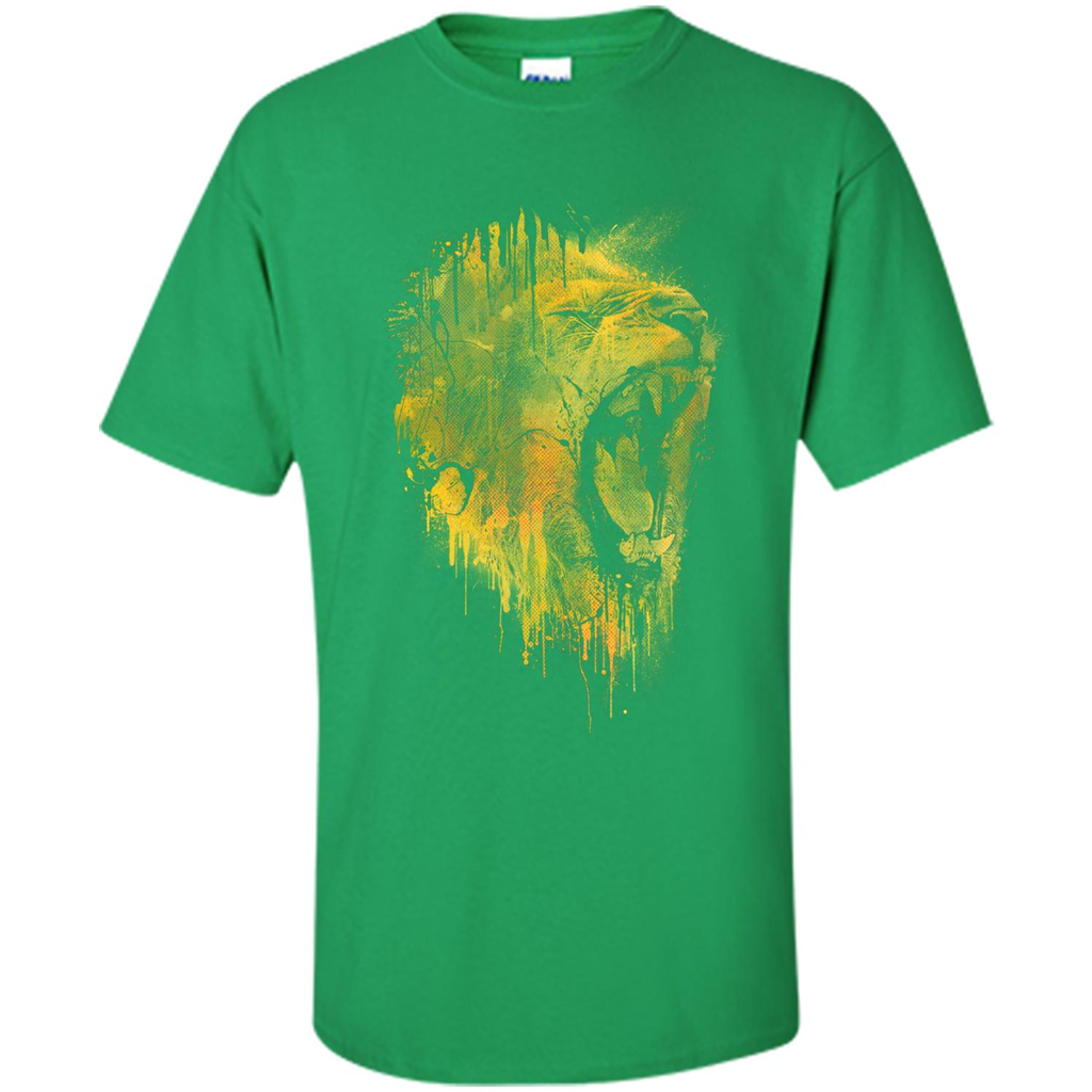 Lion Drip T-shirt Irish Green
