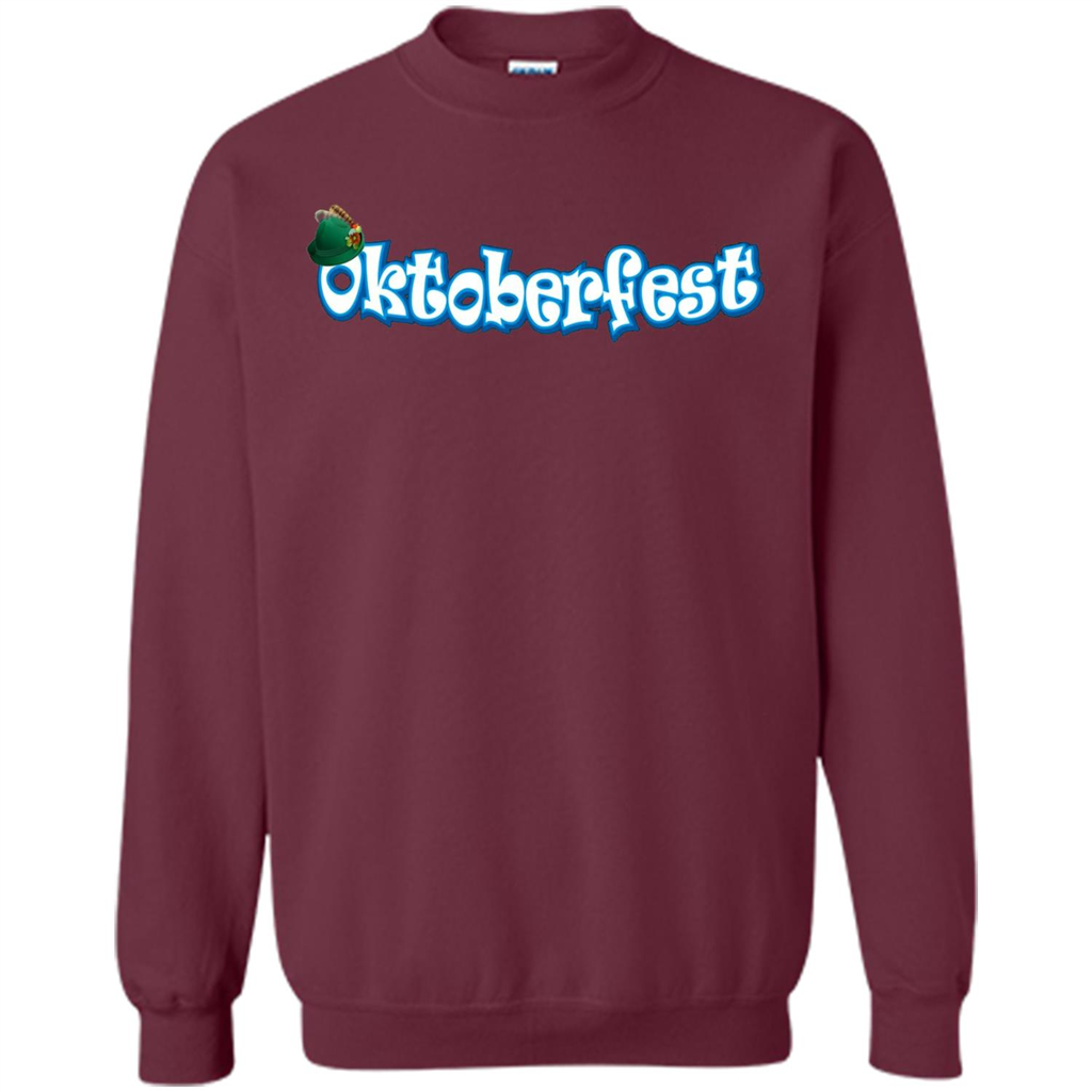 Oktoberfest Tyrolean Hat German T-Shirt Maroon