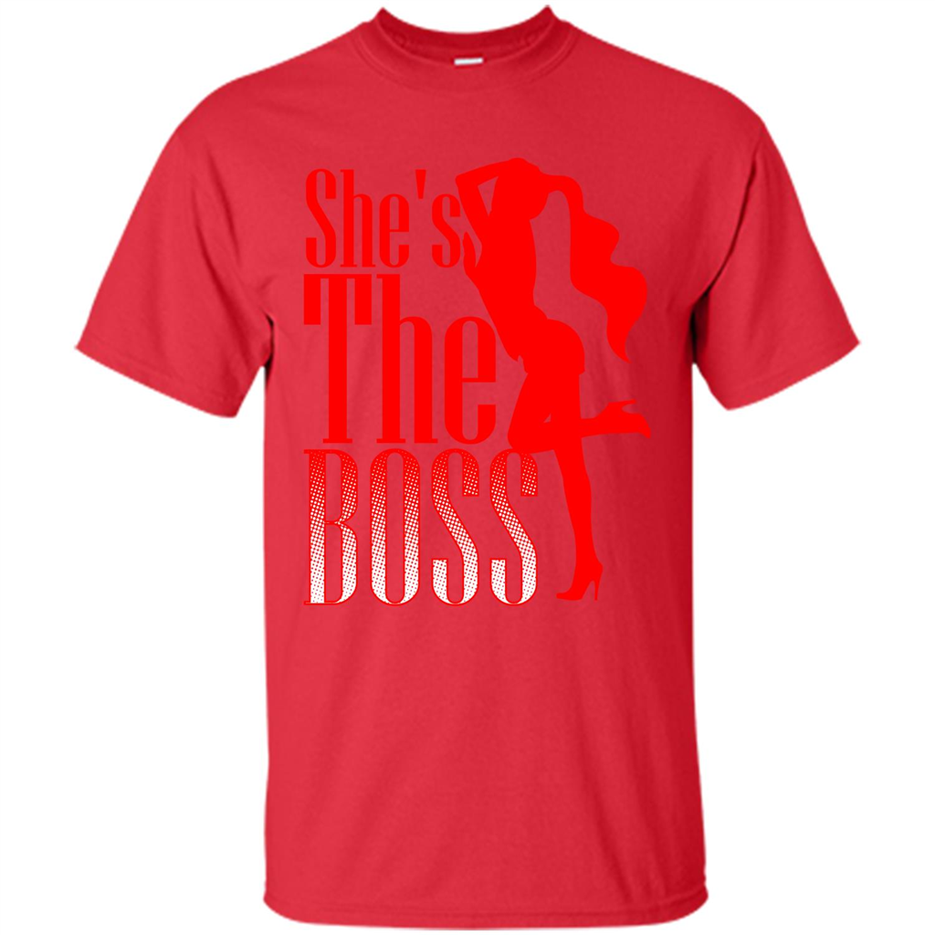 She's The Boss T-shirt Red