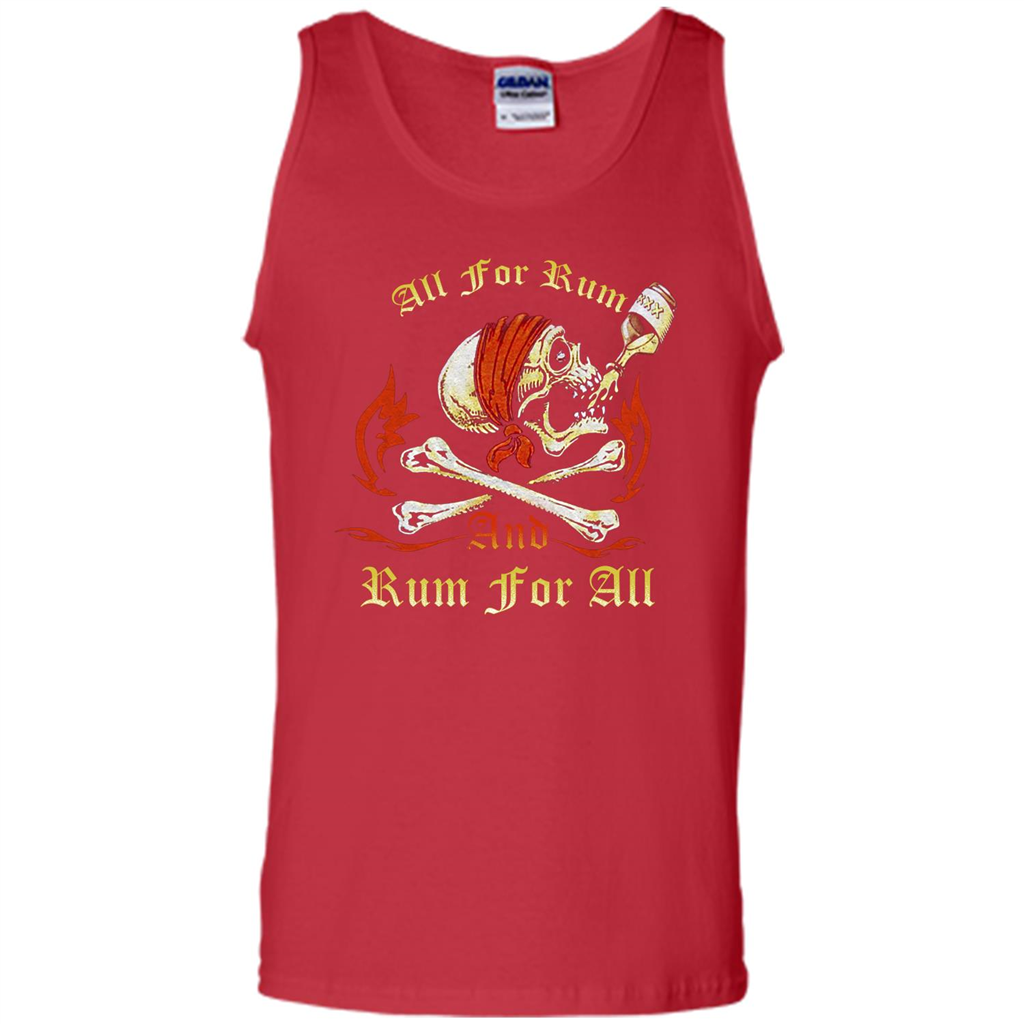 Rum T-shirt All for Rum And Rum For All T-shirt Red