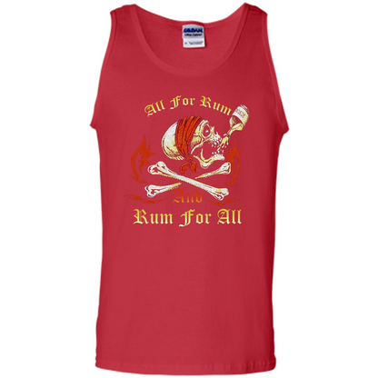 Rum T-shirt All for Rum And Rum For All T-shirt Red