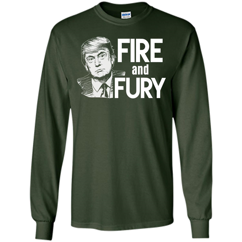 American T-shirt Fire And Fury Forest Green