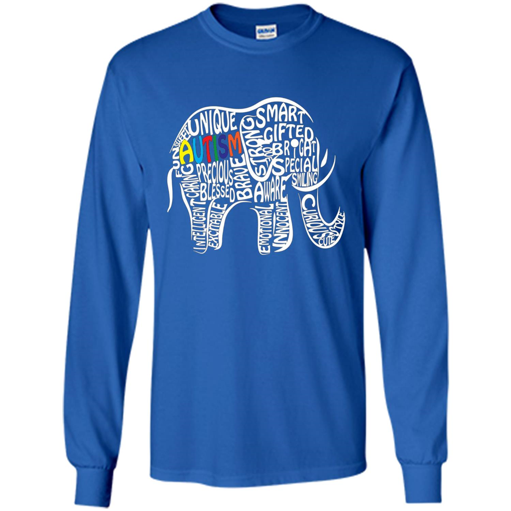 Autism Awareness Elephant T-shirt Royal