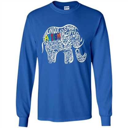 Autism Awareness Elephant T-shirt Royal