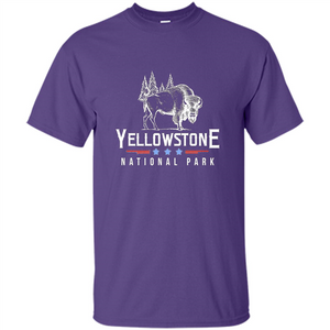 Yellowstone National Park Wyoming Buffalo T-shirt