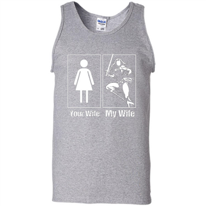 My Wife Is Super Woman T-shirt Mens Your Wife My Wife Sport Grey