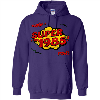 Birthday Gift T-shirt Super Since 1985 Purple