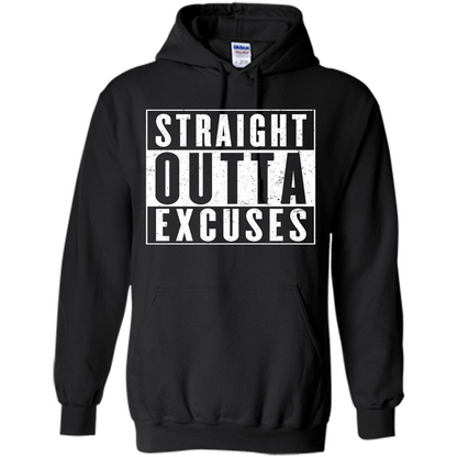 Straight Outta Excuses T-Shirt Black