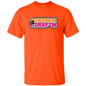 Drunkin' Draftin' T-shirt Funny Fantasy Football Draft T-shirt
