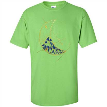 Moon Mountain T-shirt Lime