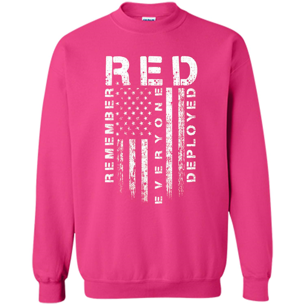 Red Friday - Remember Everyone Veteran Deployed T-shirt Heliconia