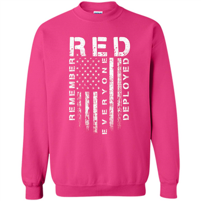 Red Friday - Remember Everyone Veteran Deployed T-shirt Heliconia