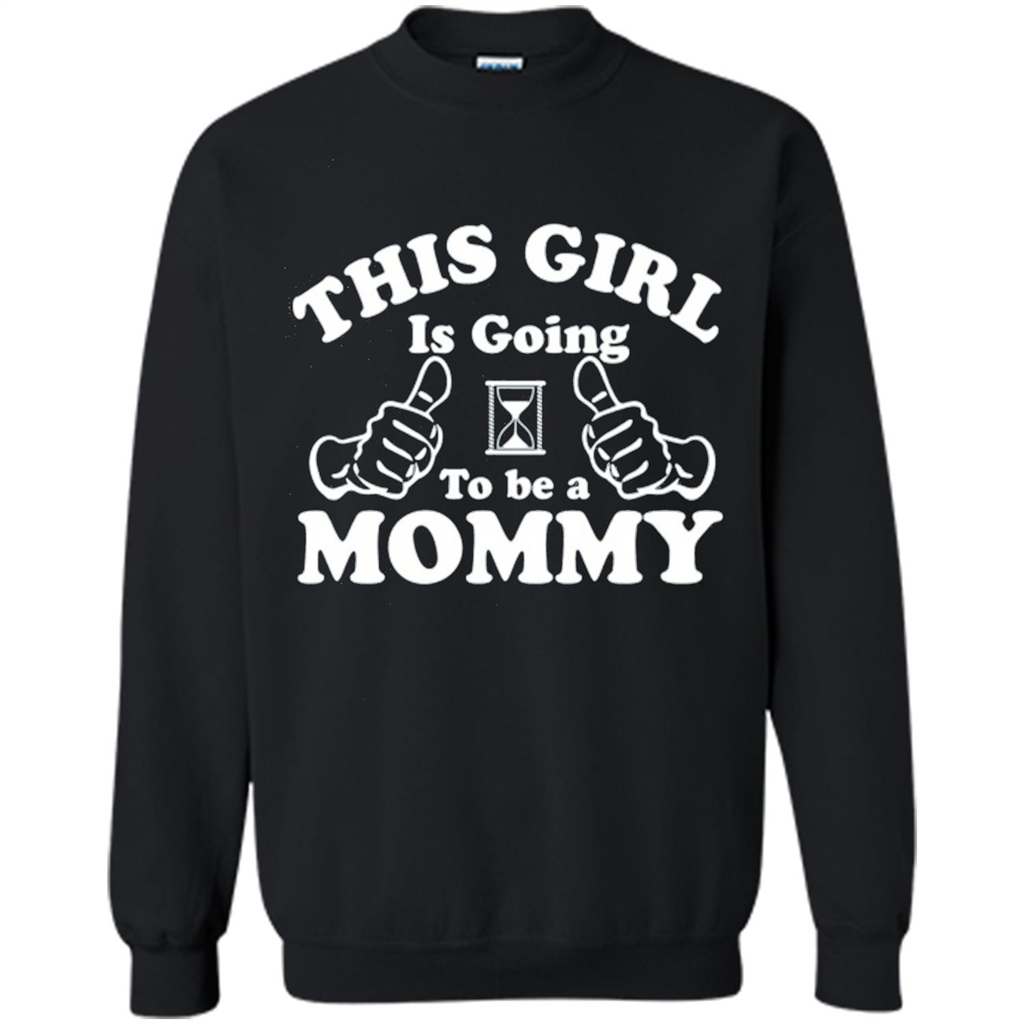Mommy T-shirt This Girl Is Going to Be A Mommy Black