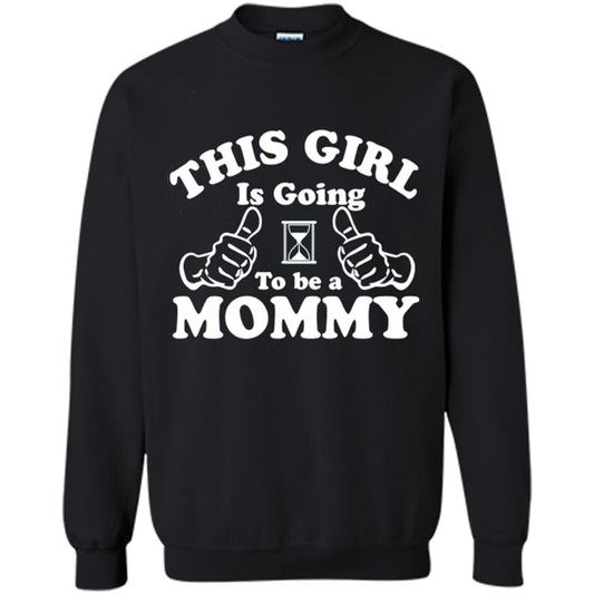 Mommy T-shirt This Girl Is Going to Be A Mommy Black