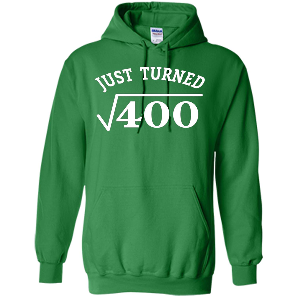Birthday Gift T-shirt 20 Years Old Just Turn Square Root 400 T-shirt Irish Green