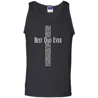 Mens Fathers Day T-shirt Christian Dad Black