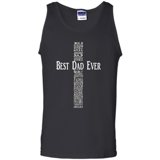 Mens Fathers Day T-shirt Christian Dad Black