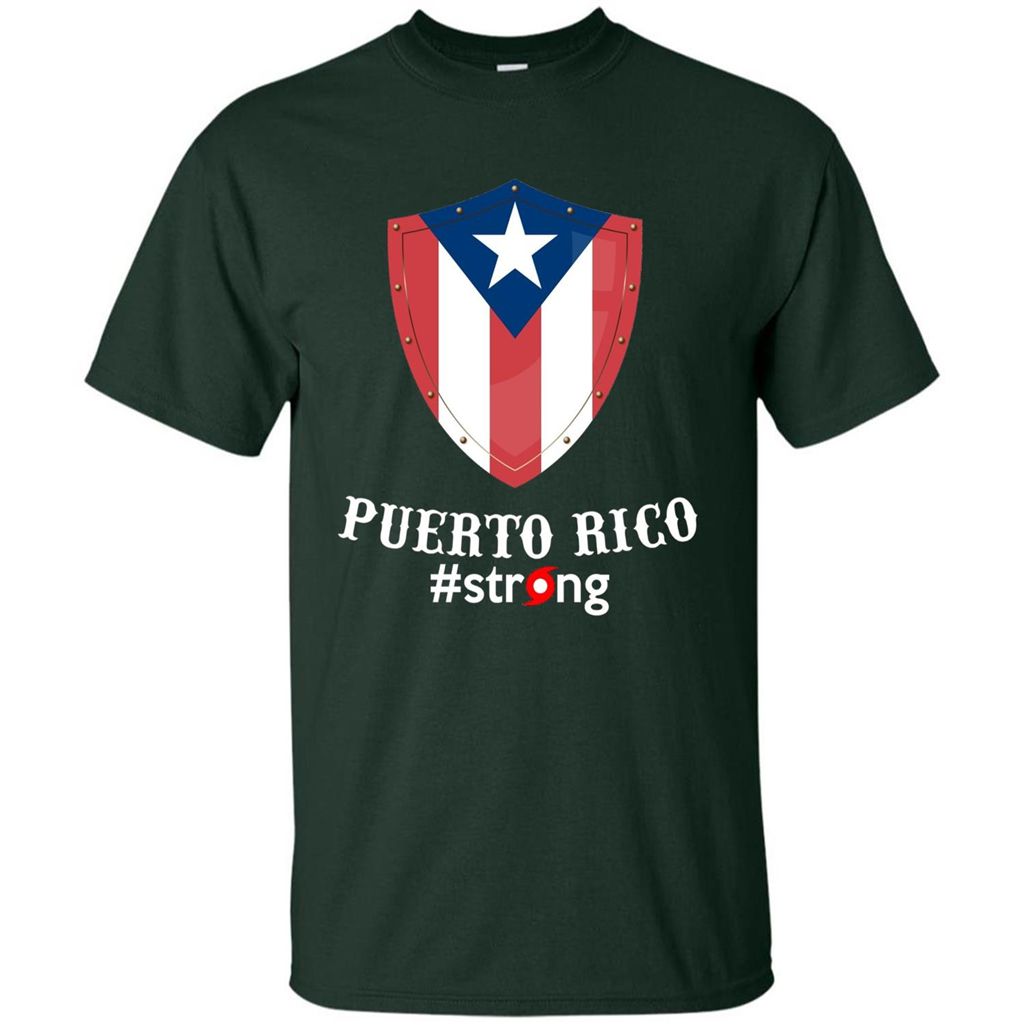 Puerto Rico Strong T-shirt Forest Green