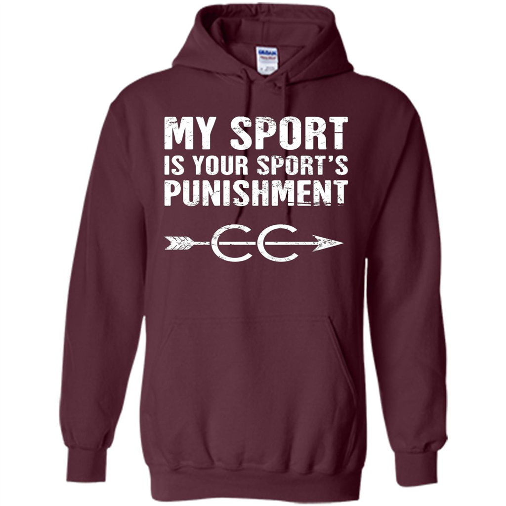 My Sport Is Your Sport's Punishment T-shirt Maroon