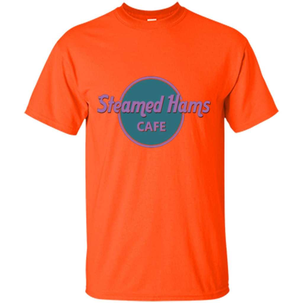 Steamed Hams Cafe T-shirt Orange