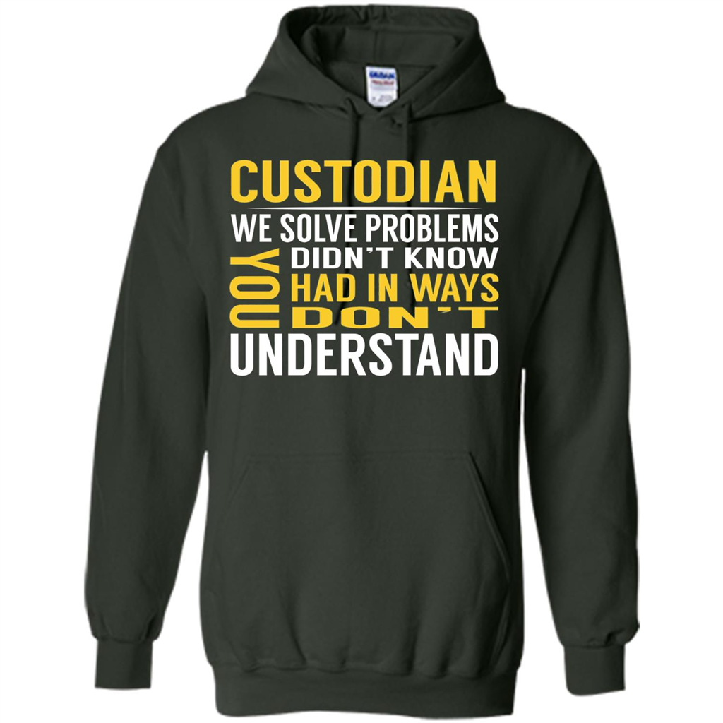 Custodian Solve Problems T-shirt Forest Green