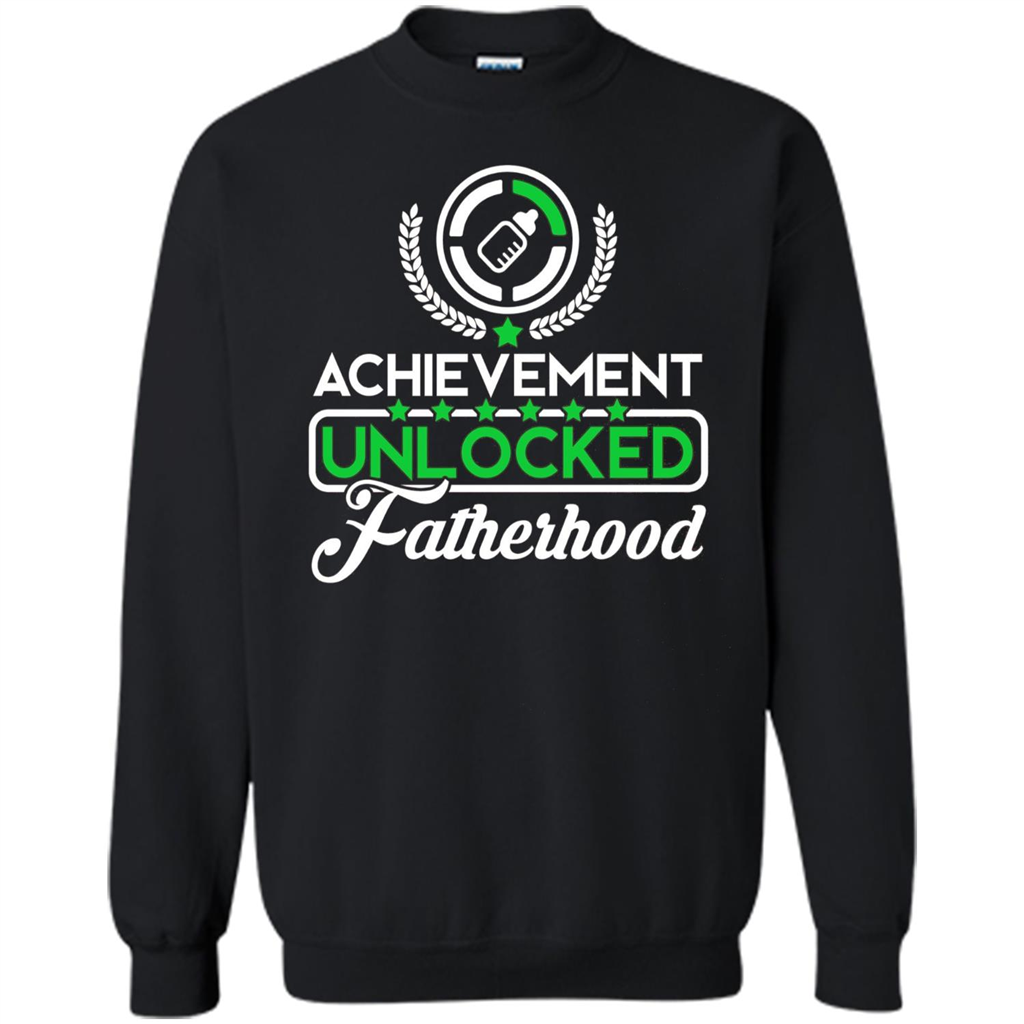 First Father's Day T-shirt Achievement Unlocked Fatherhood