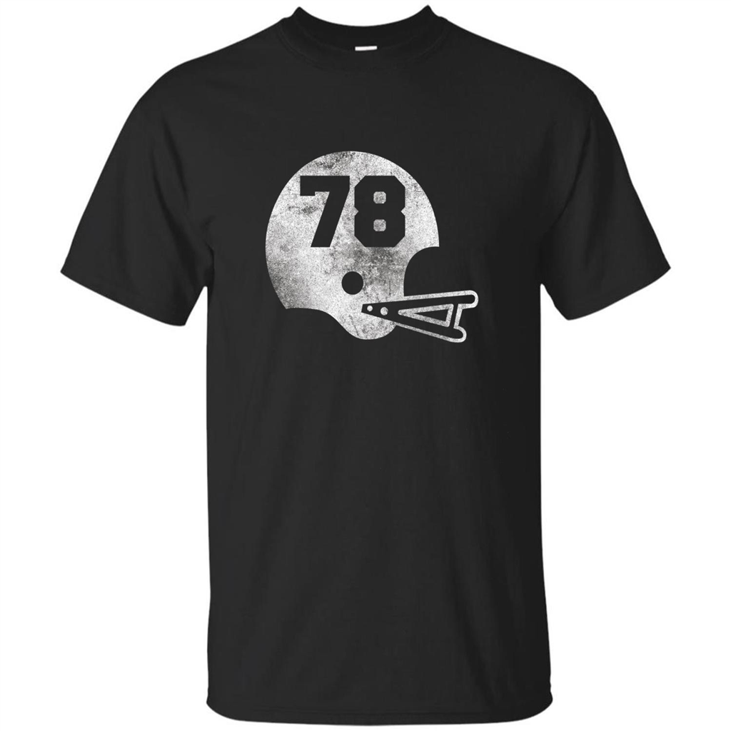 Football Number 78 T-shirt Player Number Black