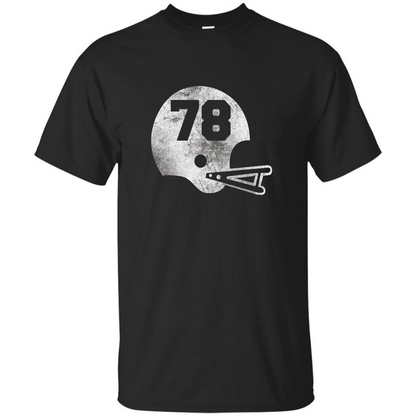Football Number 78 T-shirt Player Number Black
