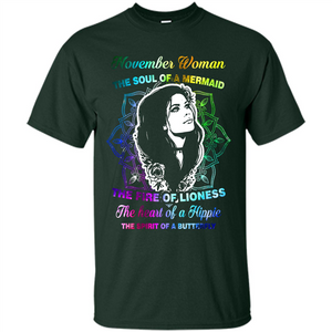 November Woman T-shirt The Heart Of A Hippie