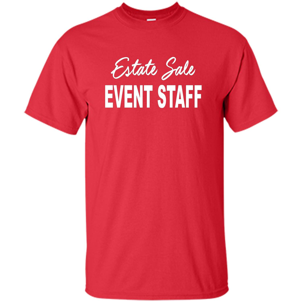 Estate Sale Event Staff T-shirt - Estate Sale T-shirts Red