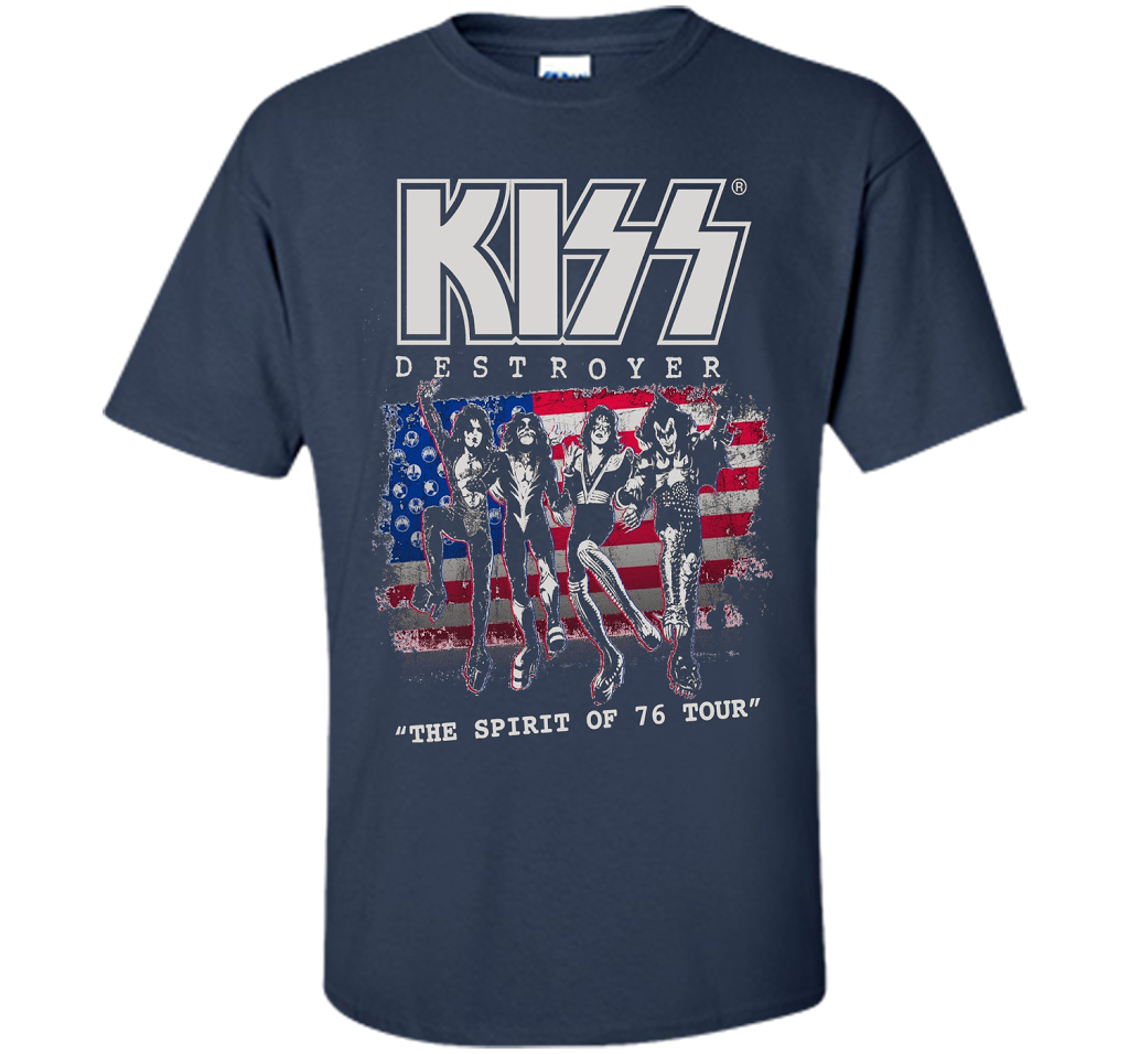 Kiss Destroyer The Spirit Of 76 T-shirt Navy