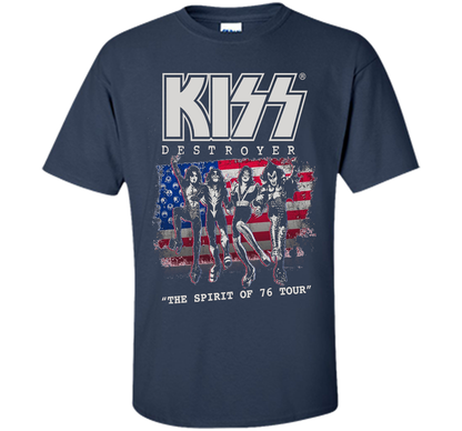 Kiss Destroyer The Spirit Of 76 T-shirt Navy