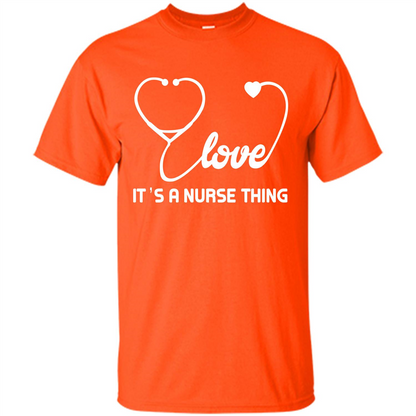 Nurse T-shirt It_Ñés A Nurse Thing Orange