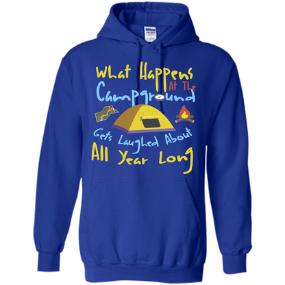 Camping T-shirtWhat Happens At The Campground T-shirt Royal