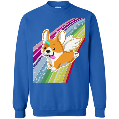Rainbow Unicorg Corgi Lover T-shirt Royal