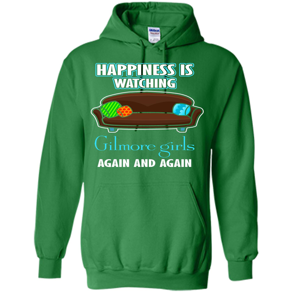 Movie T-shirt Happiness Is Watching Again And Again Irish Green