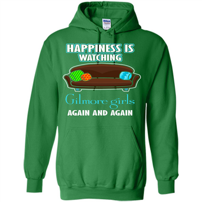 Movie T-shirt Happiness Is Watching Again And Again Irish Green