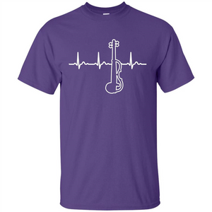 Electric Violin Heartbeat T-Shirt Special Instrument T-shirt